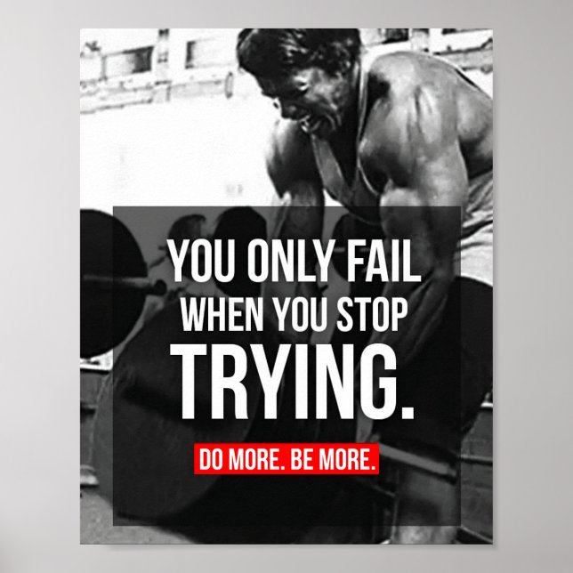 Bodybuilding Motivational Poster (Framsidan)