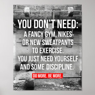 Bodybuilding Motivational Poster