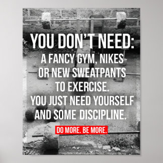 Bodybuilding Motivational Poster
