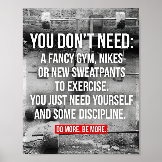 Bodybuilding Motivational Poster (Framsidan)