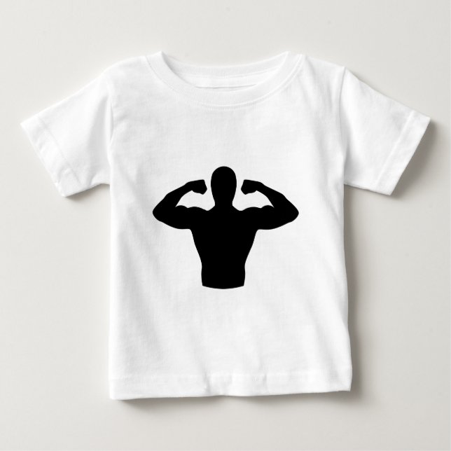 Bodybuilding muskulatur t-shirt (Framsida)