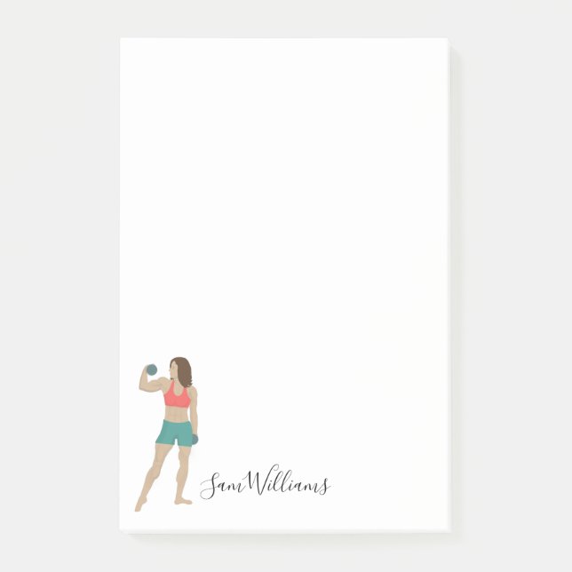 Bodybuilding Post-it Block (Framsida)