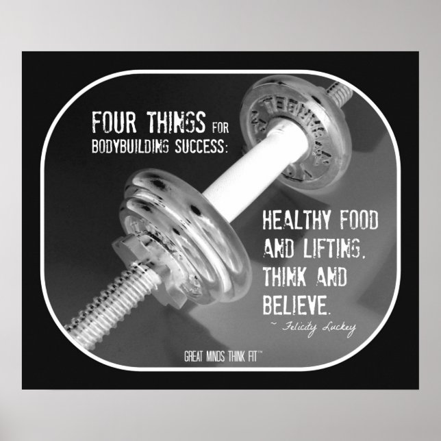 Bodybuilding Poster med offert 009 (Framsidan)