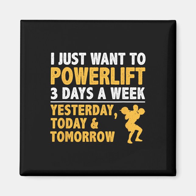 Bodybuilding Powerlift Magnet (Framsidan)