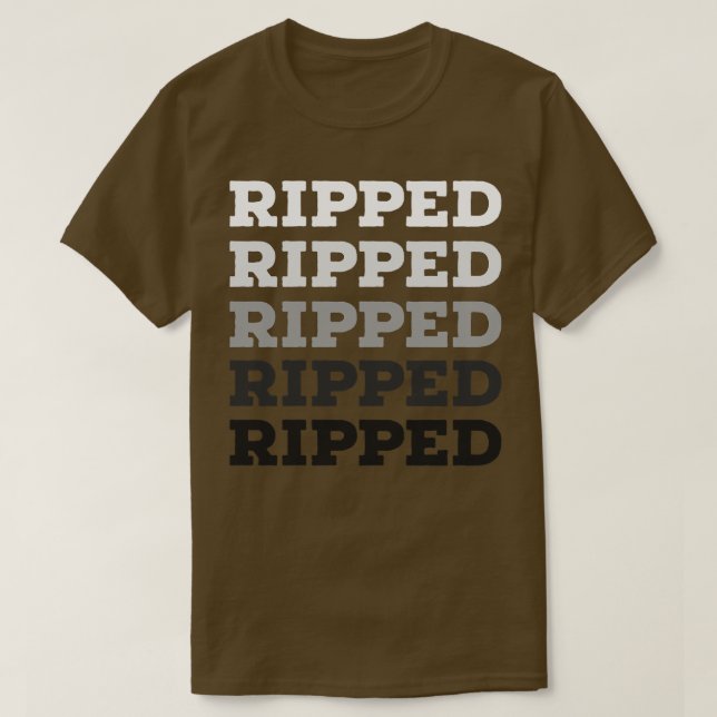 Bodybuilding RIPPED T Shirt (Design framsida)
