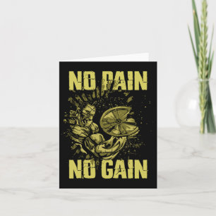 Bodybuilding Shirts För manar No Pain No Gain Body Kort