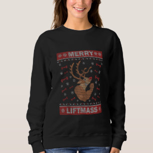 Bodybuilding Ugly Julafton Sweater Gym Workout Mer T Shirt