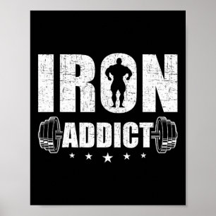Bodybuilding Viktlyftning Träningspresent Co. Järn Poster