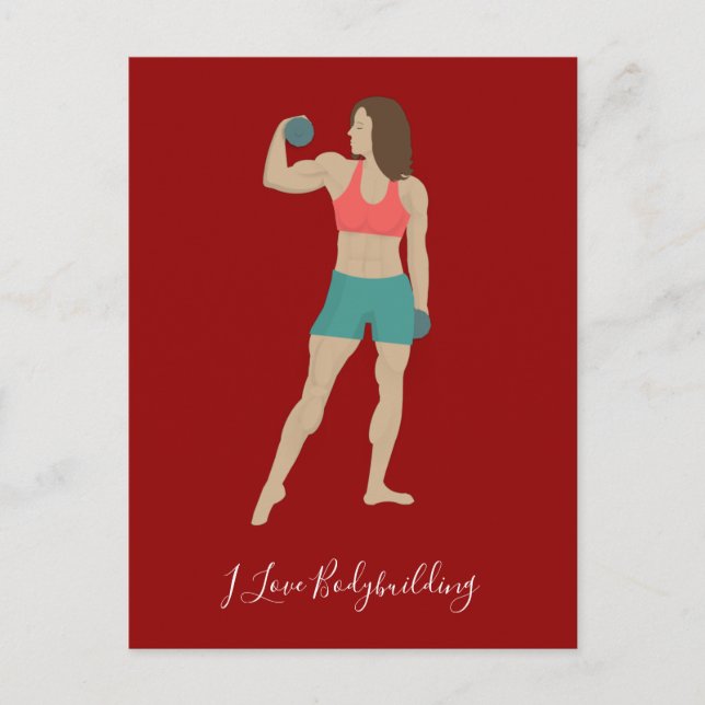 Bodybuilding Vykort (Framsida)