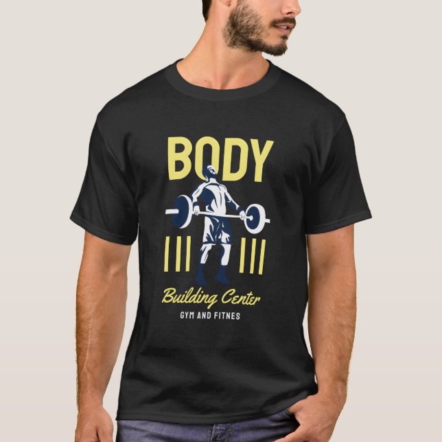 Bodybuilding Weightlift Workout Bodybuilding T Shirt (Framsida)