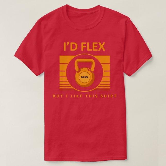 Bodybuilding with Dumbbells T Shirt (Design framsida)