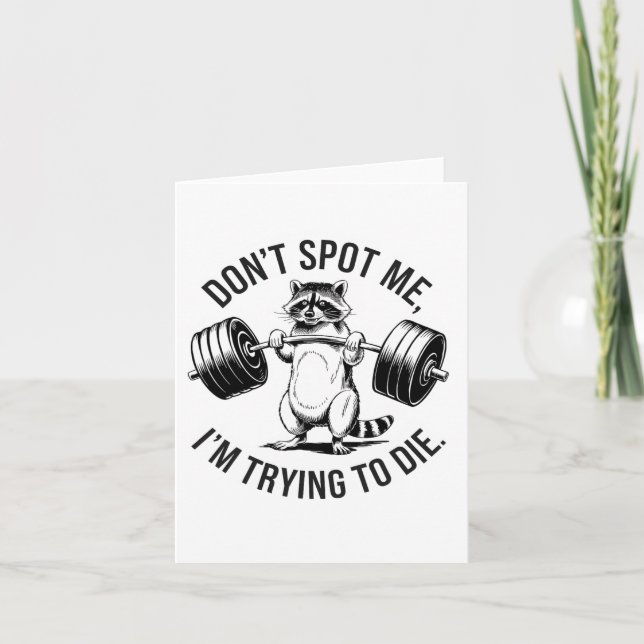 Bodybuilding Workout Spot mig inte att jag försöke Kort (Framsida)
