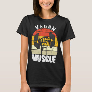 Bodybuilding Workout Vegan Muscle Retro Vegan Musc T Shirt