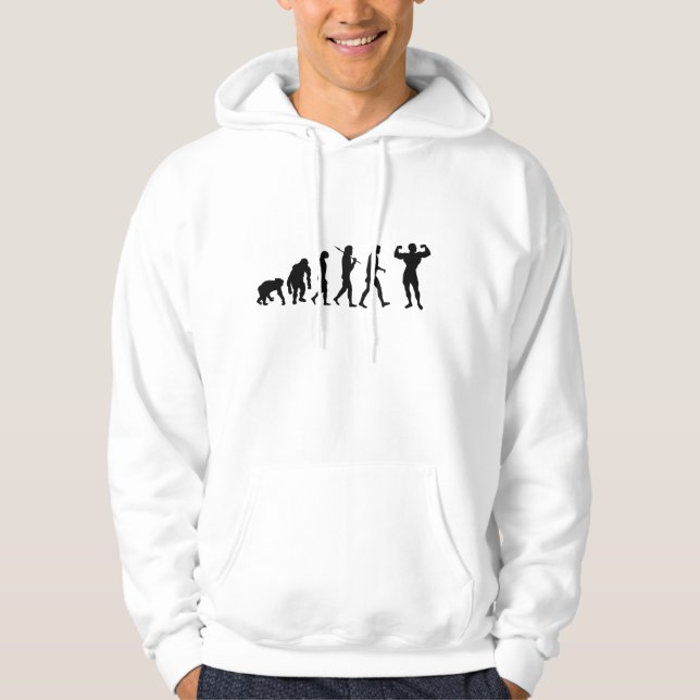 Bodybuildingtröja - hooded stil munkjacka (Framsida)