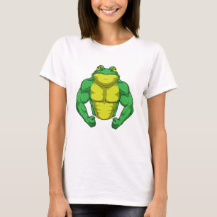Bodybyggare med stora muskler t shirt