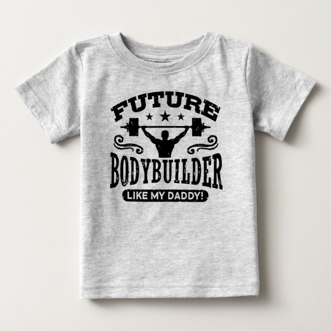 Bodybyggare som min pappa t shirt (Framsida)
