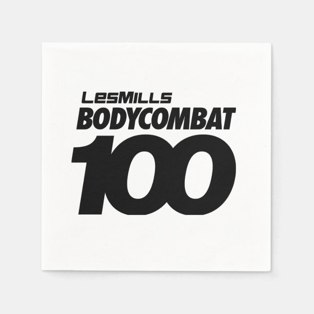 BODYCOMBAT 100 Cocktail Napkins Pappersservett (Framsidan)