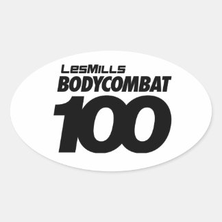 BODYCOMBAT 100 Stickers Ovalt Klistermärke