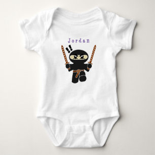 bodydräkt lustigt, ninja, bodykostdräkt från baby t shirt