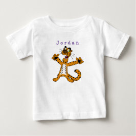 bodydräkt roligt, katttiger, baby-kroppsdräkt t shirt
