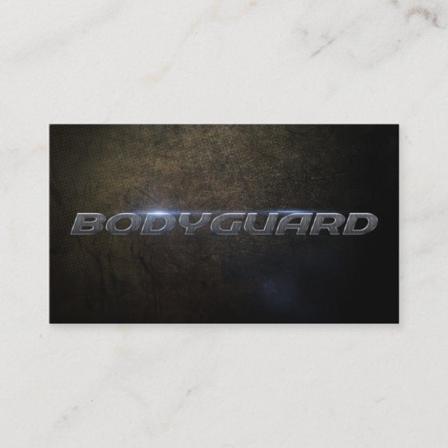 Bodyguard Business Card Visitkort (Framsida)
