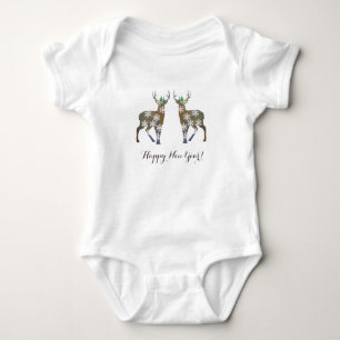 Bodykostdräkt gott nytt år Hjort Baby Tee Shirt