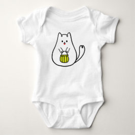 Bodykostdräkt lycklig Kattunge Baby T Shirt