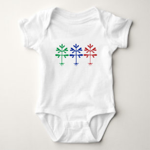 Bodykosten baby/Småbarn eller Tee, tresidigt provt T Shirt