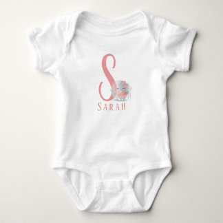 Bodykosten personlig Brev och Namn Baby T Shirt