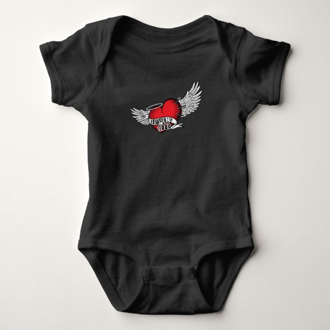 Bodykosten vid Bra Baby - Svarta Baby T Shirt (Framsida)