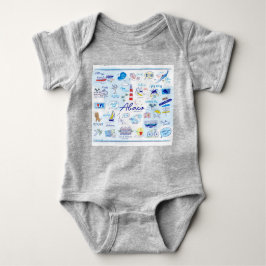 Bodykostydräkt 0-24 m "The ABC's of Hope Town T Shirt