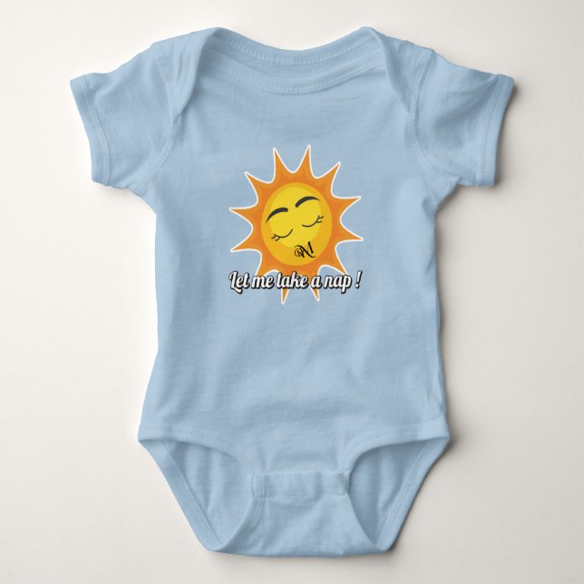 Bodykostym baby: Ta en kapa (blå) T Shirt (Framsida)