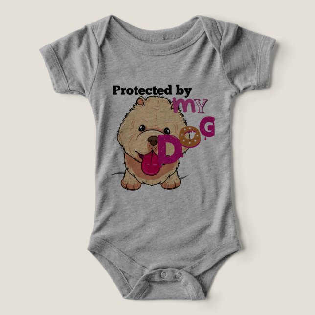 Bodykostym baby - Utkastning av djur T Shirt (Design Framsida)