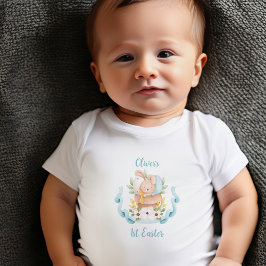 Bodykostym för första Påsk-Personlig vid Baby T Shirt