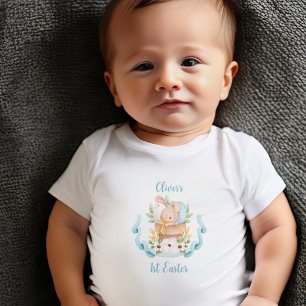 Bodykostym för första Påsk-Personlig vid Baby T Shirt