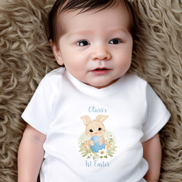 Bodykostym för första Påsk-Personlig vid Baby T Shirt