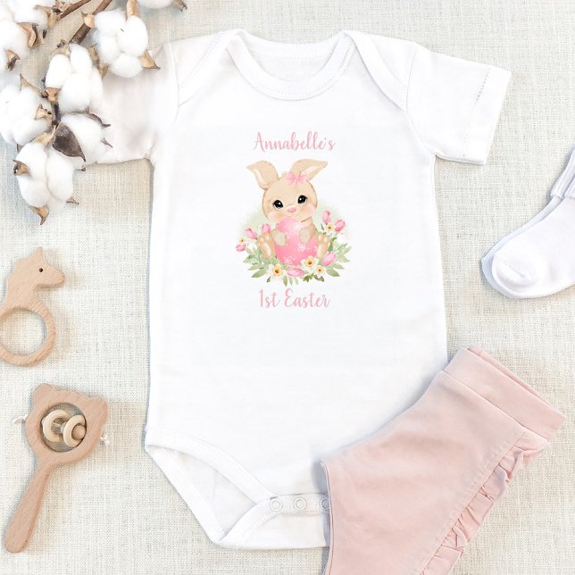 Bodykostym för första Påsk-Personlig vid Baby T Shirt (Skapare uppladdad)