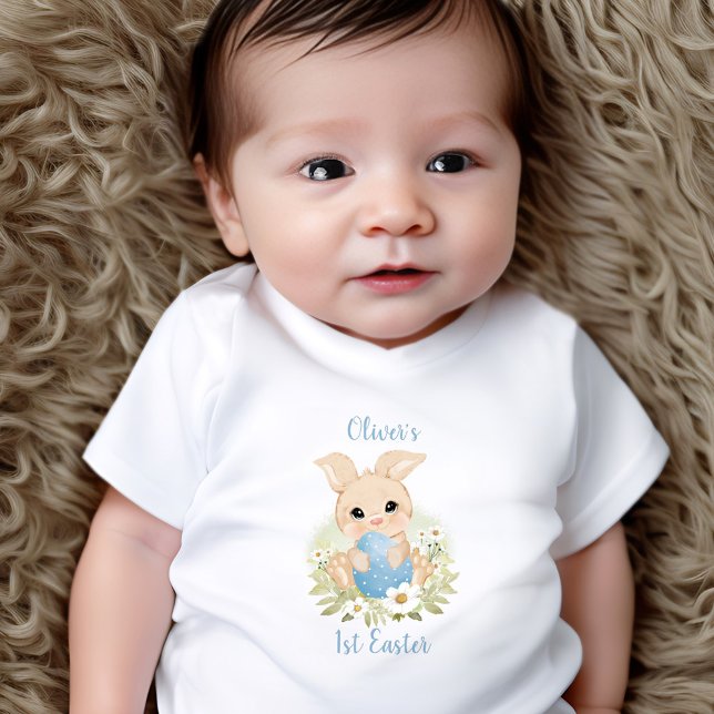 Bodykostym för första Påsk-Personlig vid Baby T Shirt (Skapare uppladdad)