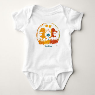 Bodykostym med låga Baby - Glatt och uppspelningsb T Shirt