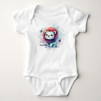 Bodykostym med lite Lejon i Blue T Shirt