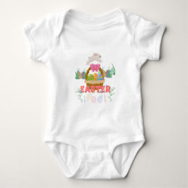 Bodykostym påsk-Baby - Cute Bunny & Egg One-Biet T Shirt