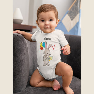 Bodykostymer "Bunny with Balloons" T Shirt