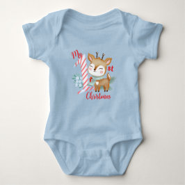 Bodykostymer med illustration av en hjort i baby. t shirt