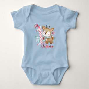 Bodykostymer med illustration av en hjort i baby. t shirt
