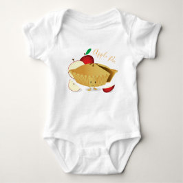 Bodysuit för baby för Apple pajtecken | T Shirt