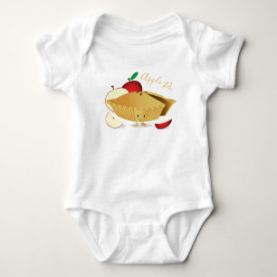 Bodysuit för baby för Apple pajtecken T Shirt