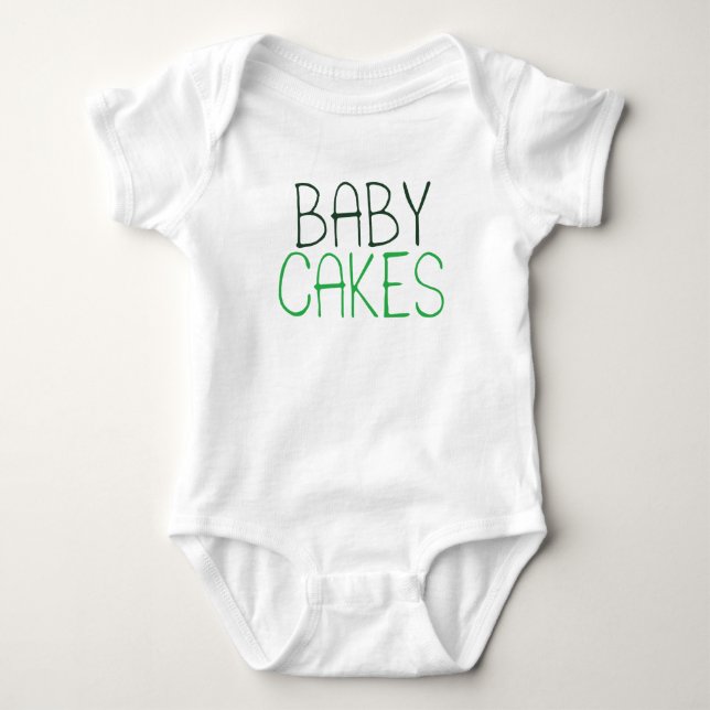 Bodysuit för babytårtababy t shirt (Framsida)