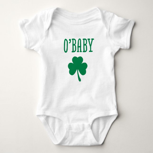 Bodysuit för berlock för O'Baby St Patrick dagbaby Tee (Framsida)