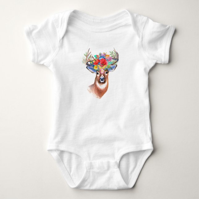 Bodysuit för Boho hjort | Tee Shirt (Framsida)