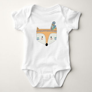 Bodysuit för Boho stam- rävbaby Tröja